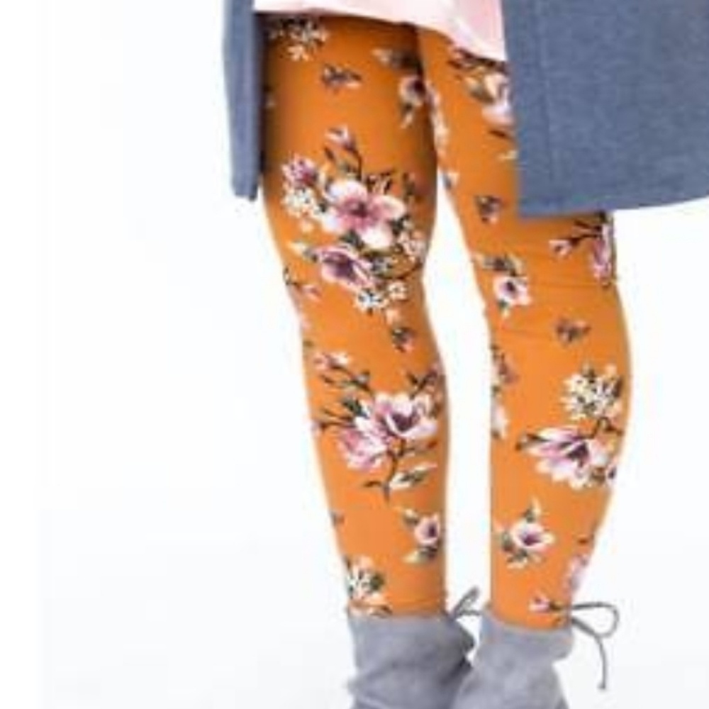 Gold Blossom Leggings by Agnes & Dora